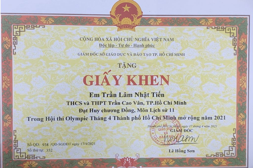 Trường THCS & THPT Trần Cao Vân