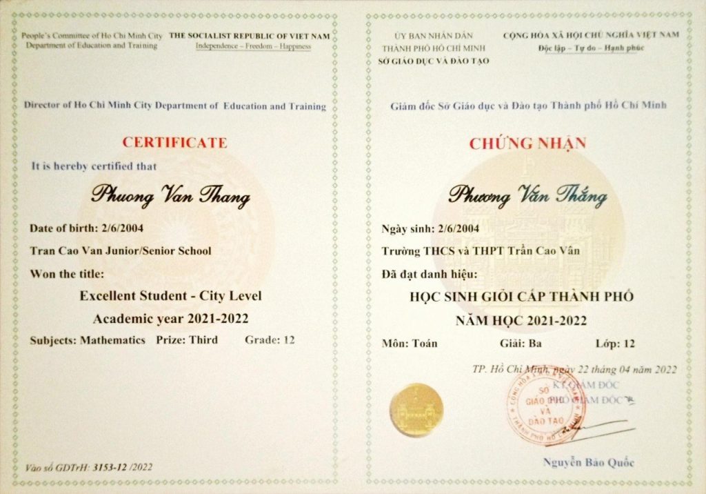 Trường THCS & THPT Trần Cao Vân